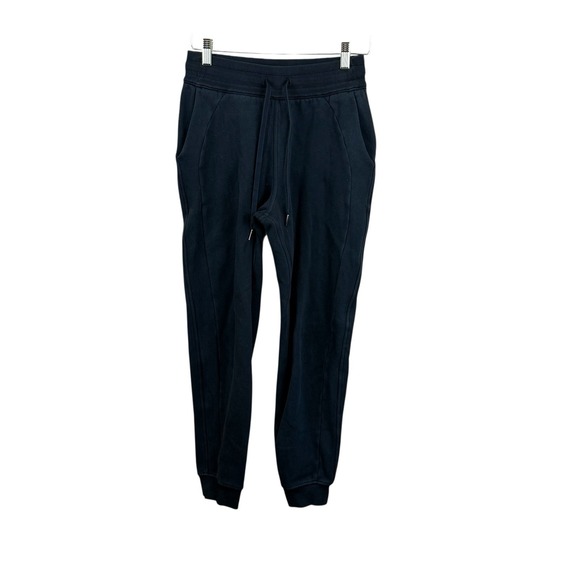 Lululemon Women's Size 4 Black Scuba High Rise Jogger Pants - Picture 1 of 5
